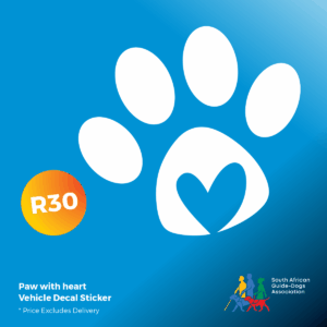 Paw with Heart Vehicle Decal Sticker