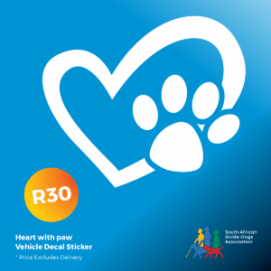 Heart with Paw Vehicle Decal Sticker