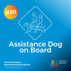 Assistance Dog on Board Car Sticker